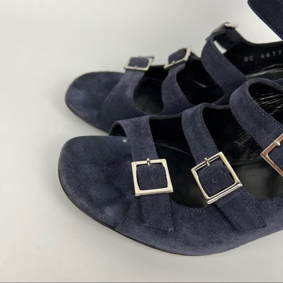 Saint Laurent Babies YSL Suede Gladiator Heeled Sandals - Picture 9 of 10